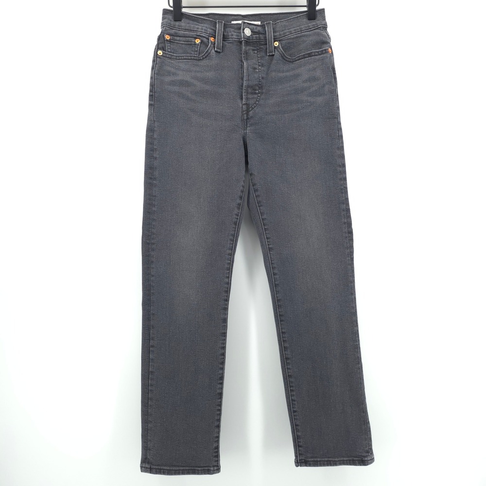 Levi's‎ Women Jeans Wedgie Straight 27 Gray High Rise Stretch Denim